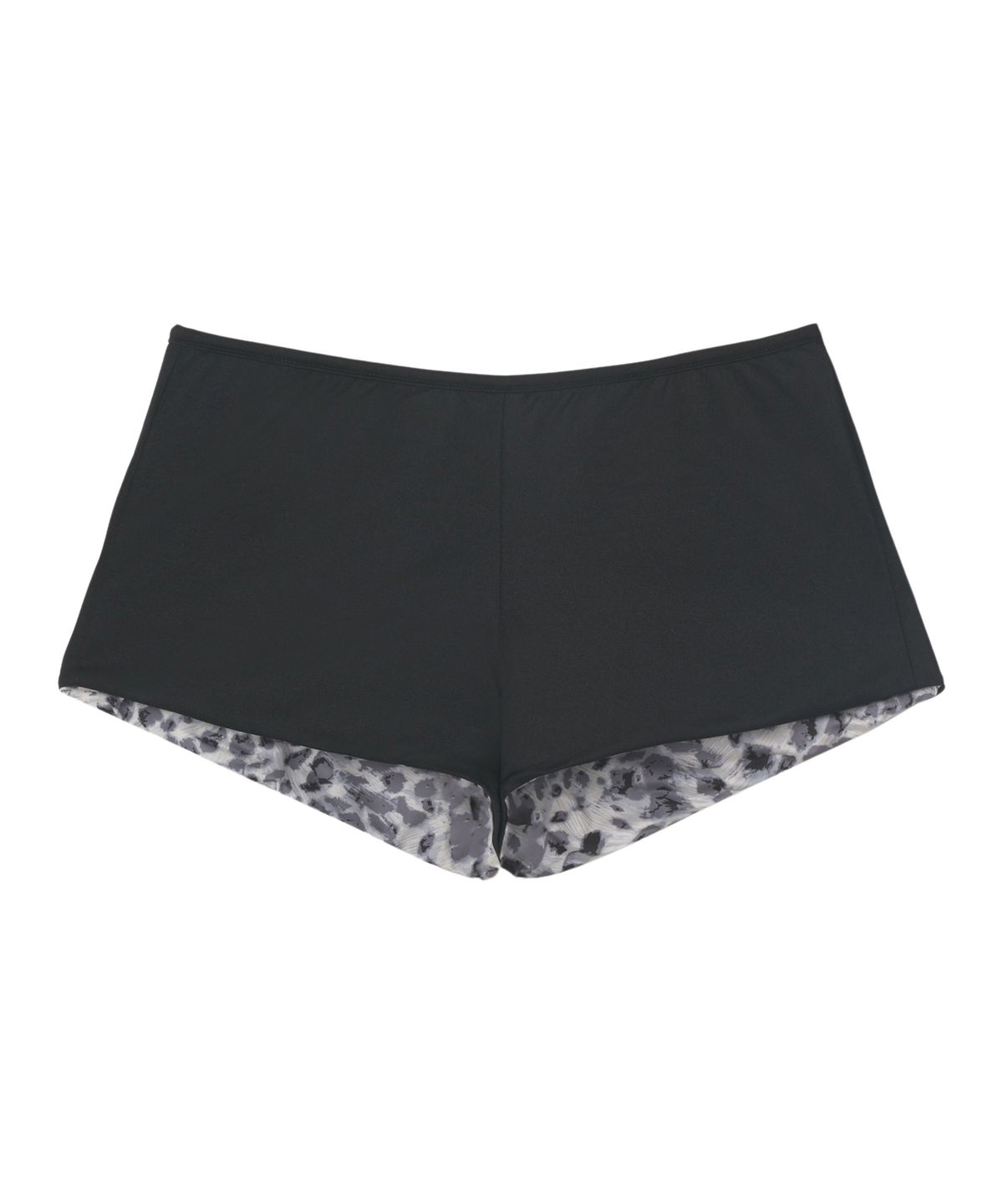 로잔느(ROSEANNE) Reversible Low-Rise Shorts (Noir Black/Leopard)
