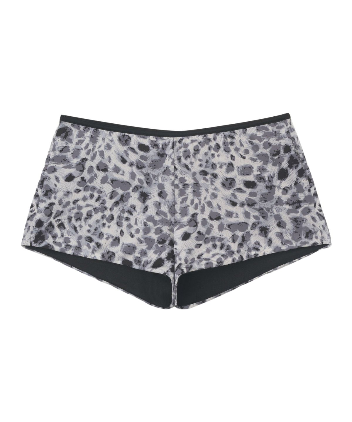 로잔느(ROSEANNE) Reversible Low-Rise Shorts (Noir Black/Leopard)