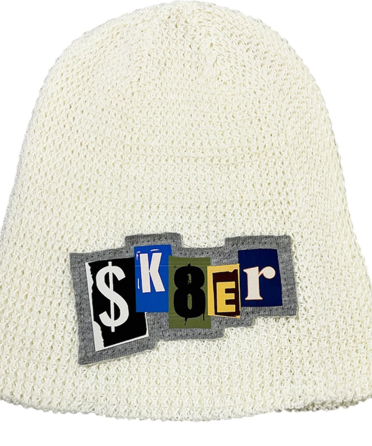 스케이터락(SK8ER ROCK) Collage Pop Logo Beanie ((ivory))