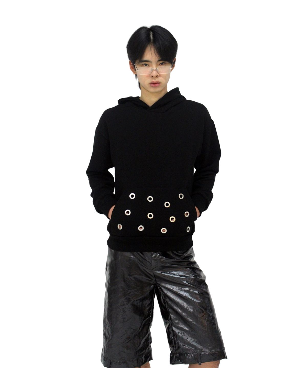 언어더컬러(ANOTHER COLOR) UNISEX BELT DETAIL HALF PANTS