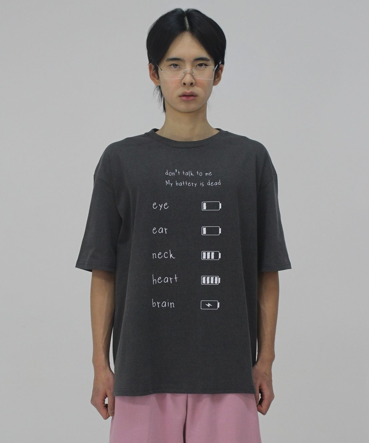 언어더컬러(ANOTHER COLOR) T-shirts for tired employee D/Gray