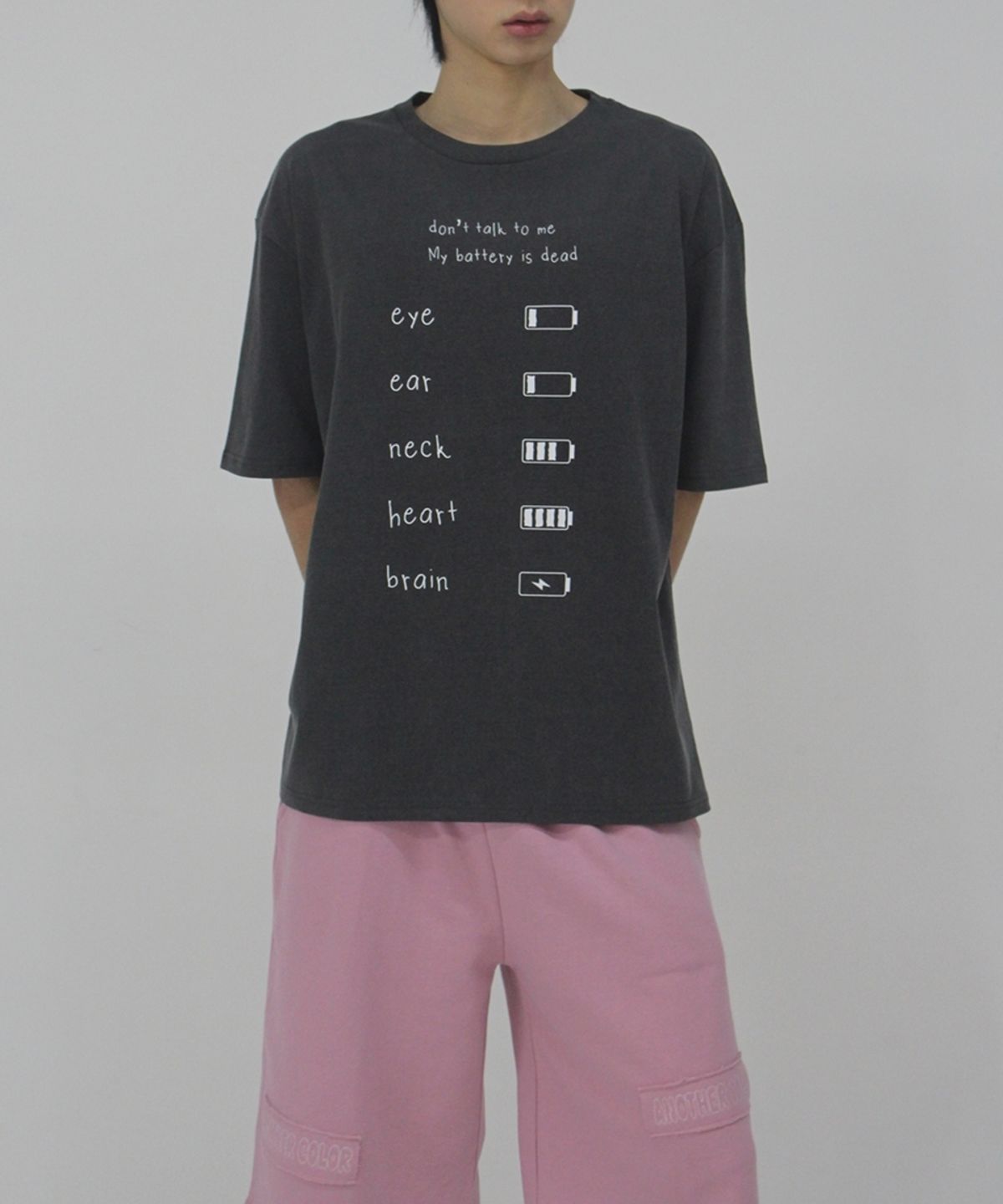 언어더컬러(ANOTHER COLOR) T-shirts for tired employee D/Gray
