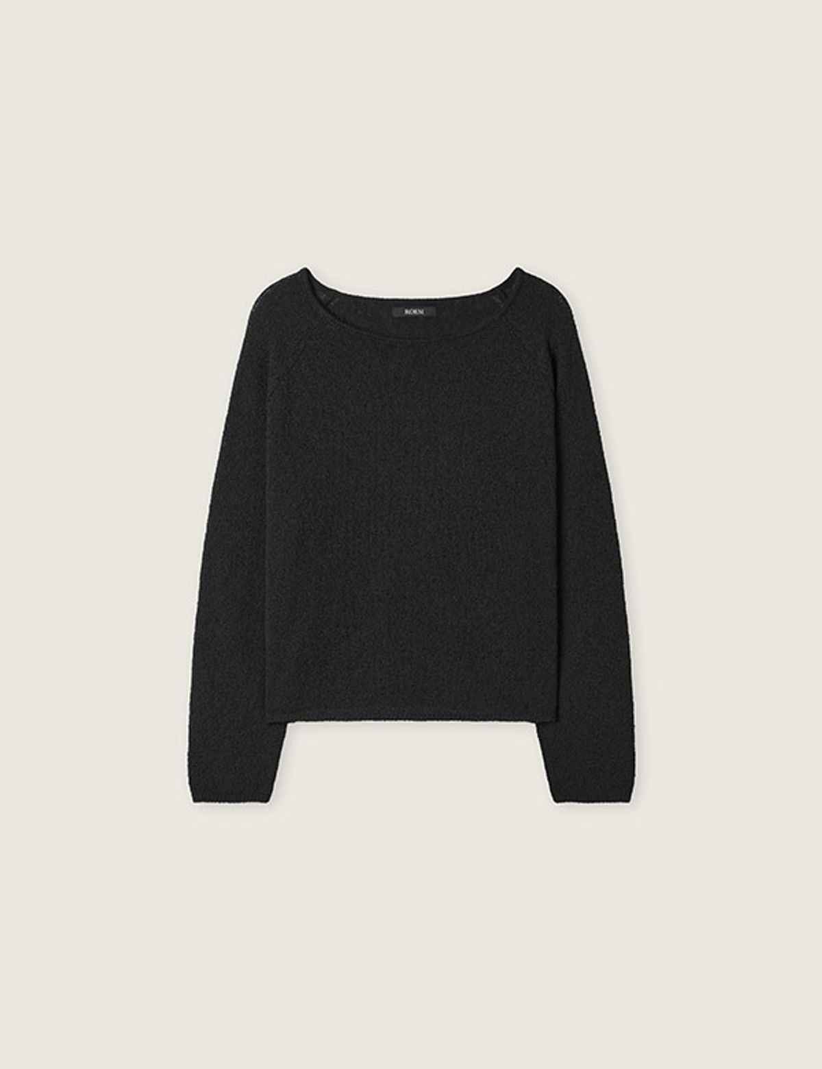 로엠(ROEM) 린넨라이크 크롭 니트(BLACK) RMKAG25NT1
