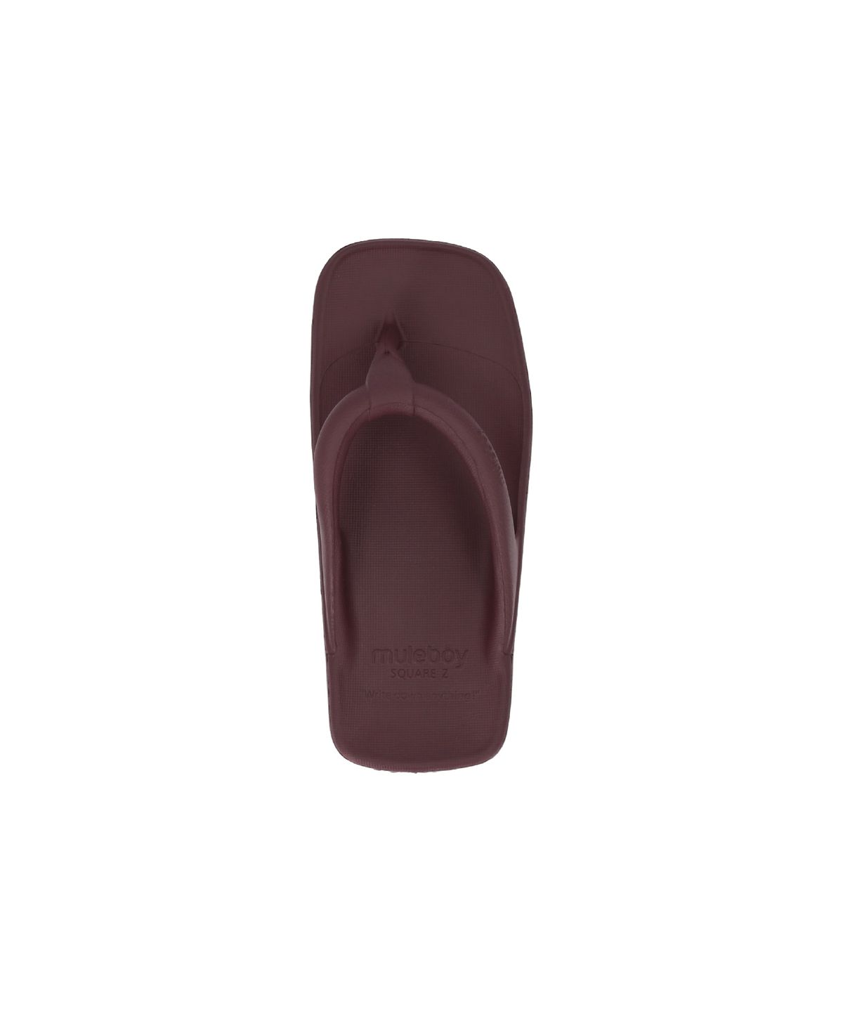 뮬보이(MULEBOY) 스퀘어 제트 플립플랍 버건디(BURGUNDY)