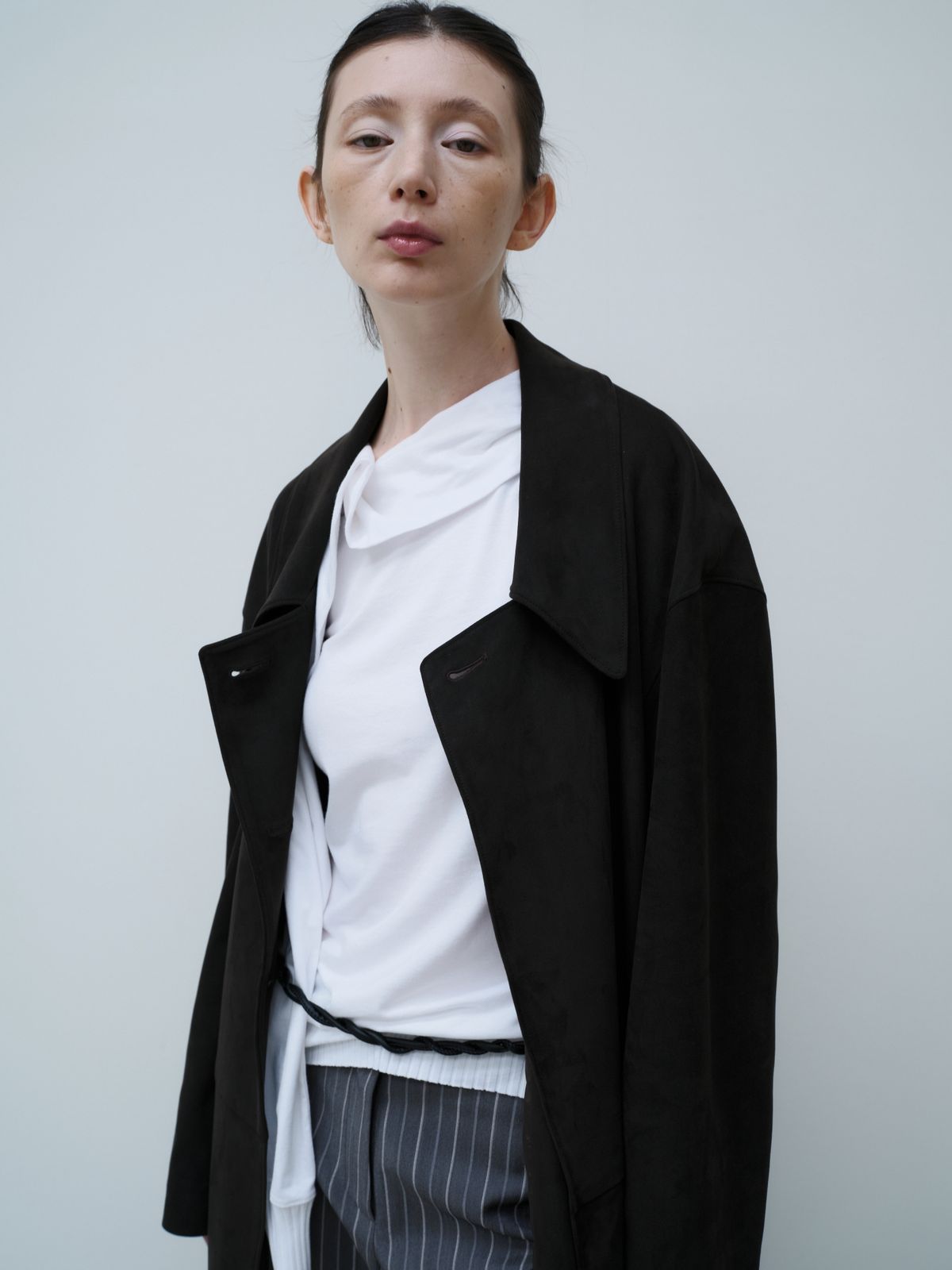 잡화룸(JABHUAROOM) SLEEVE NECK TOP, (WHITE)