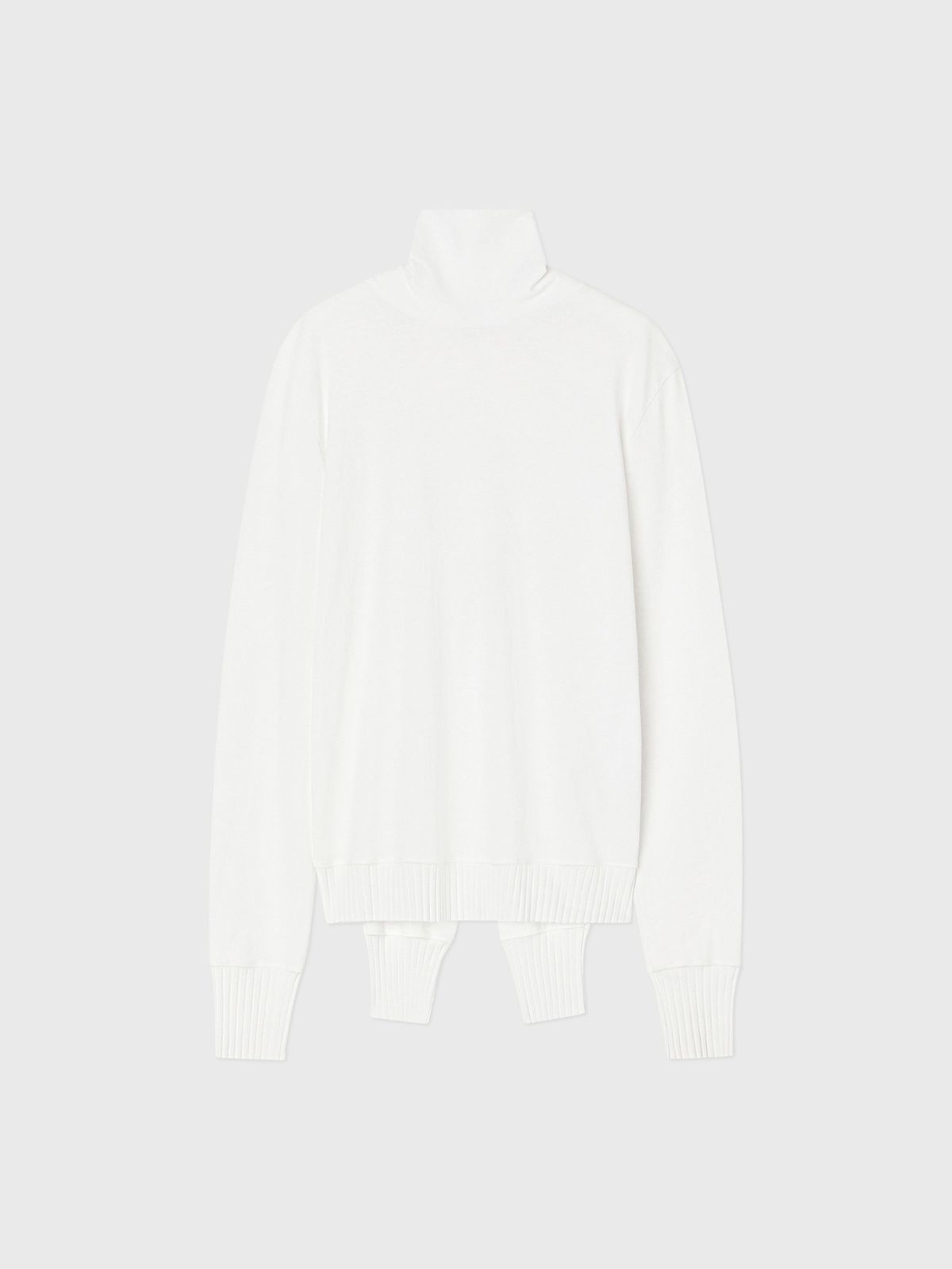잡화룸(JABHUAROOM) SLEEVE NECK TOP, (WHITE)