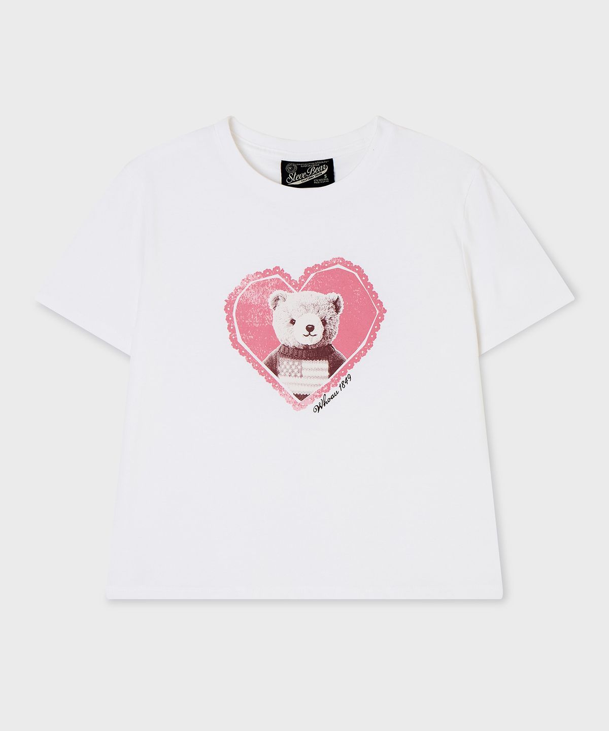 후아유(WHO.A.U) Steve in Love T-shirt(F) / WHRPG2481F