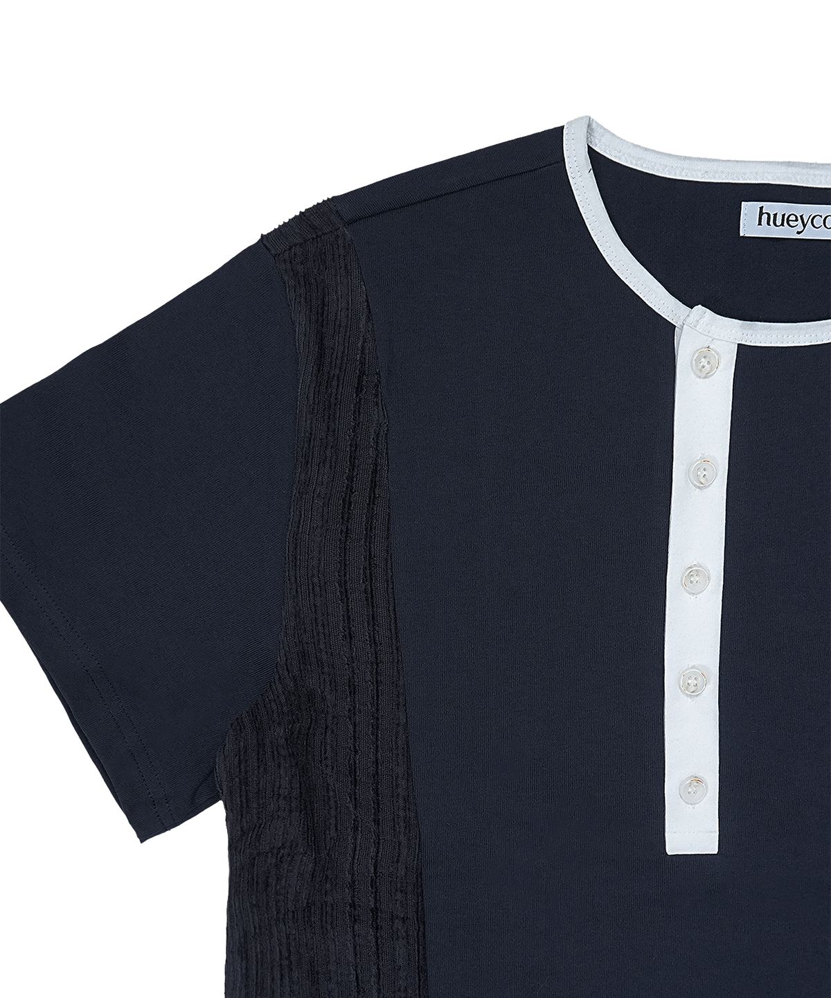 휴이(HUEY) Two Side Button Tee Navy