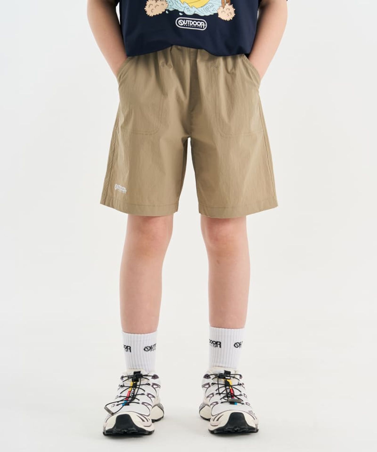 아웃도어 프로덕츠 키즈(OUTDOOR PRODUCTS KIDS) 쿨터치 우븐 쇼츠 (베이지) OD262BHP15_BEI