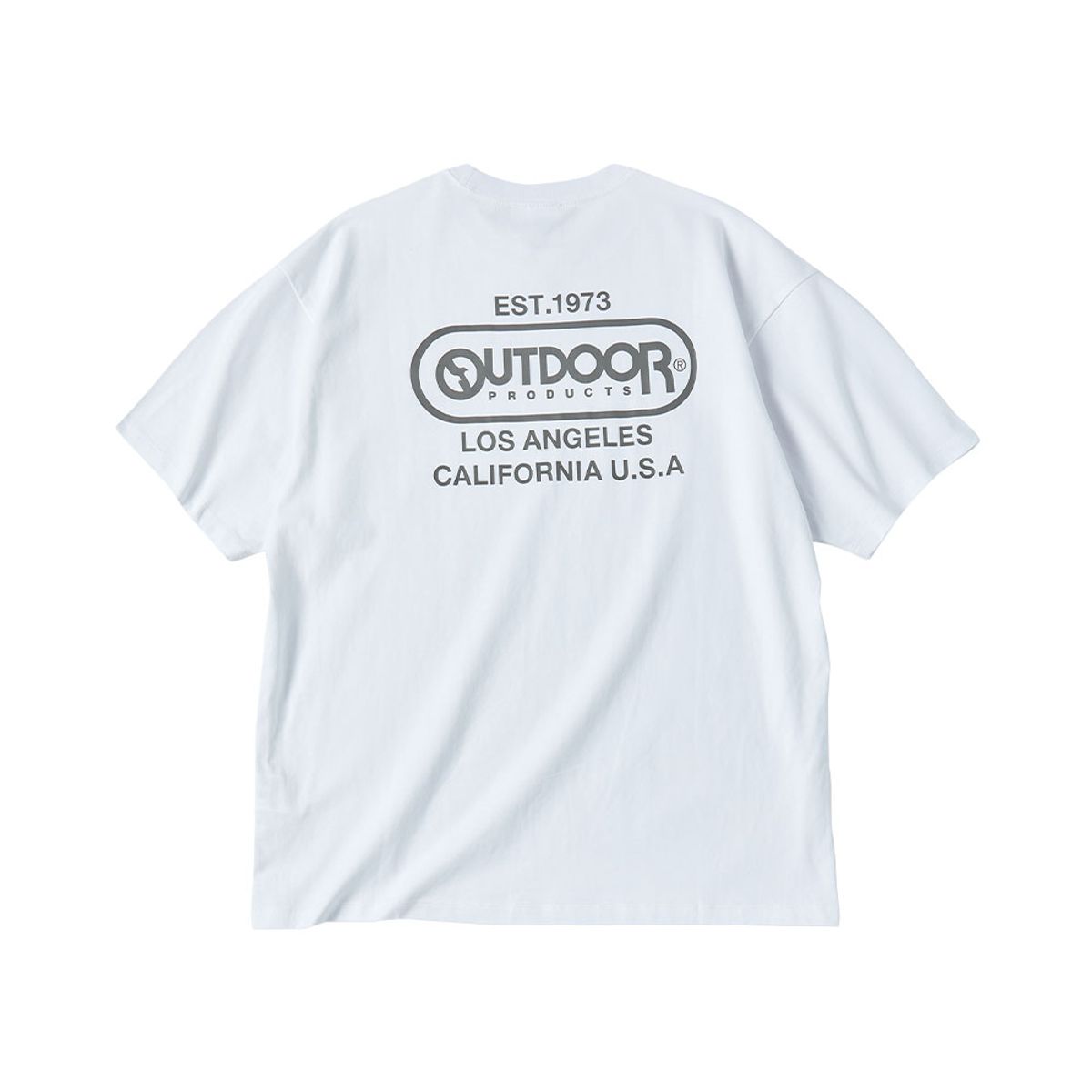 아웃도어 프로덕츠(OUTDOOR PRODUCTS) 오버핏 백로고 티셔츠 (화이트)