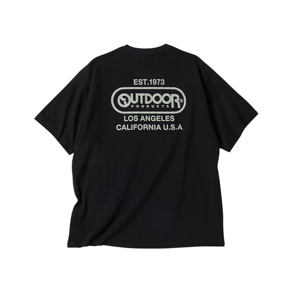 아웃도어 프로덕츠(OUTDOOR PRODUCTS) 오버핏 백로고 티셔츠 (블랙)