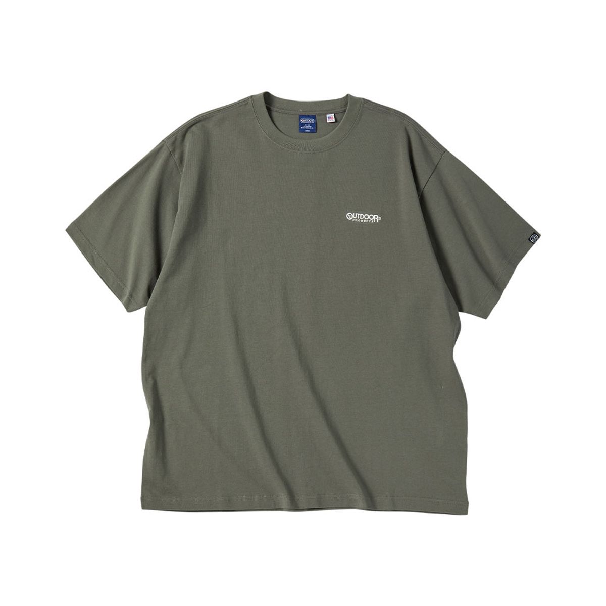 아웃도어 프로덕츠(OUTDOOR PRODUCTS) 러브 로고 티셔츠 (카키)