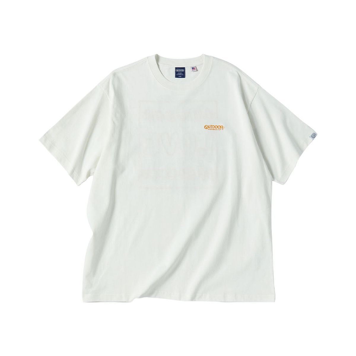 아웃도어 프로덕츠(OUTDOOR PRODUCTS) 러브 로고 티셔츠 (아이보리)