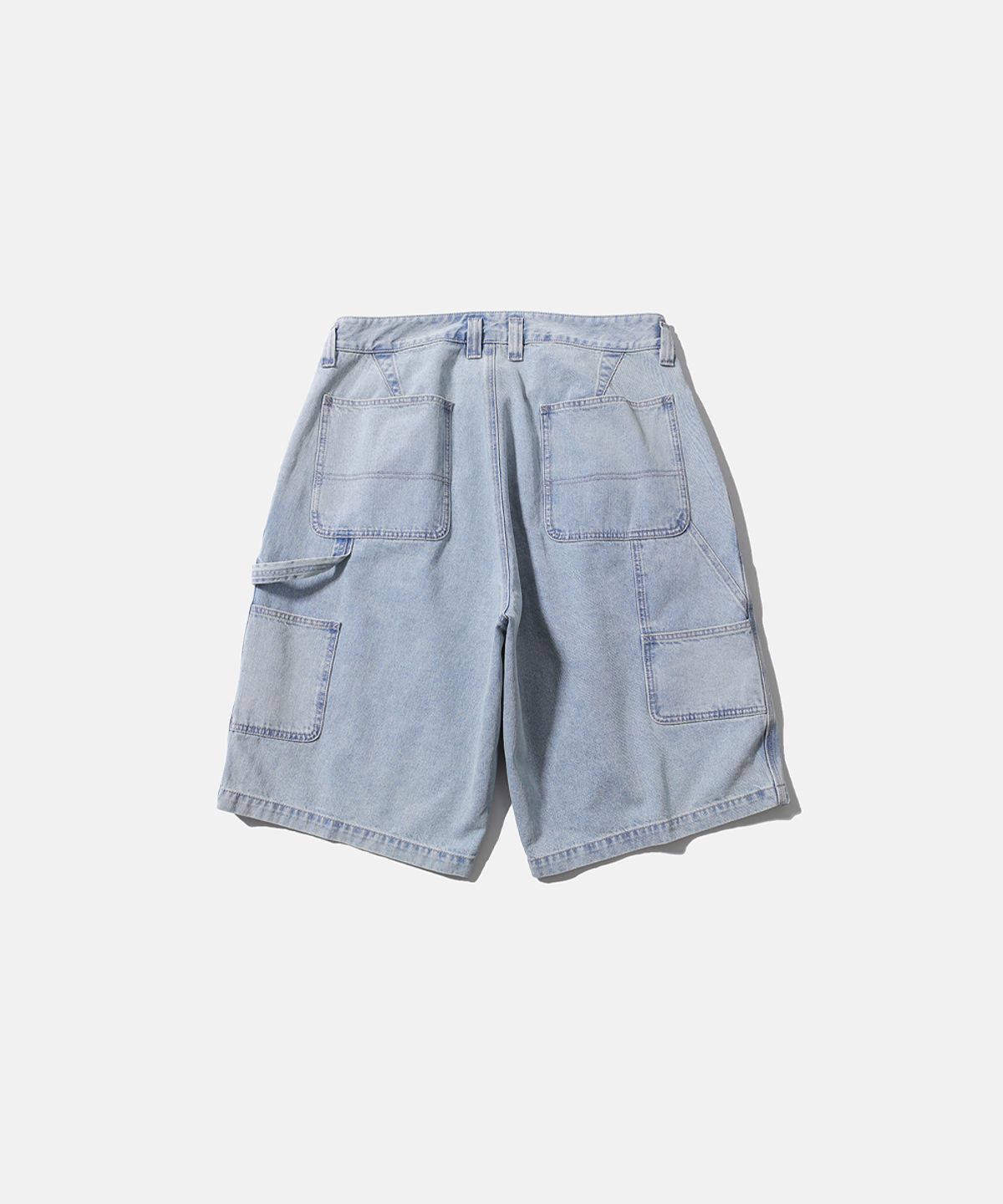 모이프(MOIF) [SS26] WIDE CARPENTER DENIM SHORTS / BLEACHED INDIGO