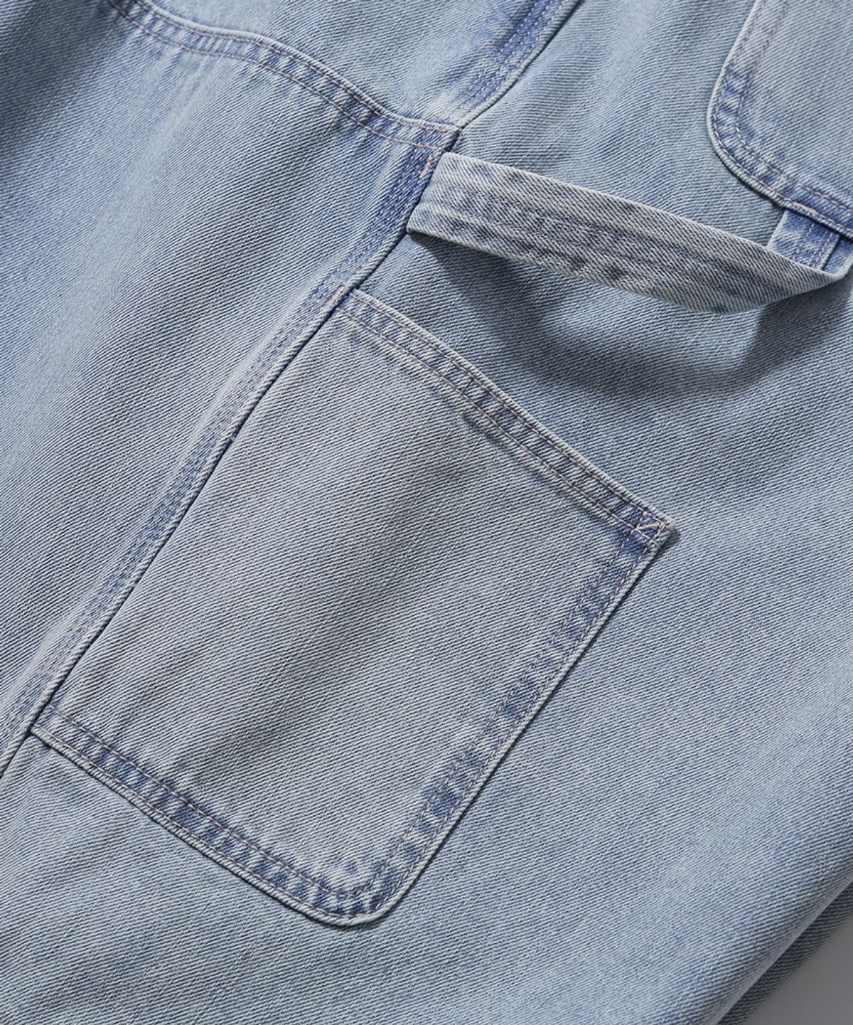 모이프(MOIF) [SS26] WIDE CARPENTER DENIM SHORTS / BLEACHED INDIGO