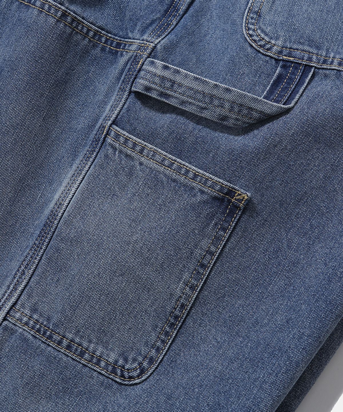 모이프(MOIF) [SS26] WIDE CARPENTER DENIM SHORTS / FADED INDIGO