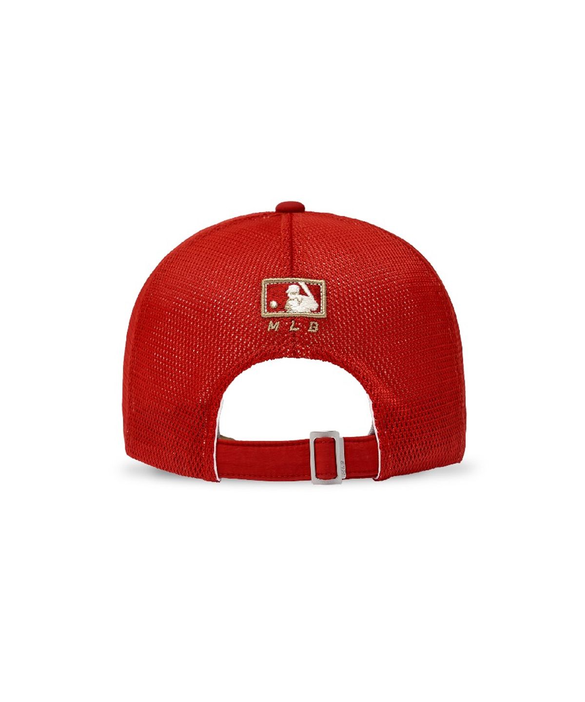 엠엘비(MLB) 스포티브 컬러 블럭 메쉬캡 BOS (Neon Red)