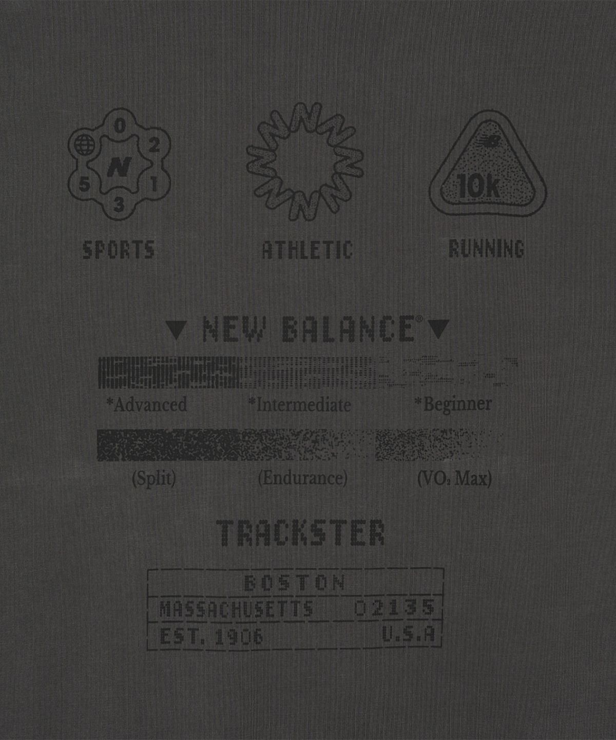 뉴발란스(NEW BALANCE) NBNDG31703 / UNI 트랙스터 긴팔 티셔츠 (CHARCOAL)