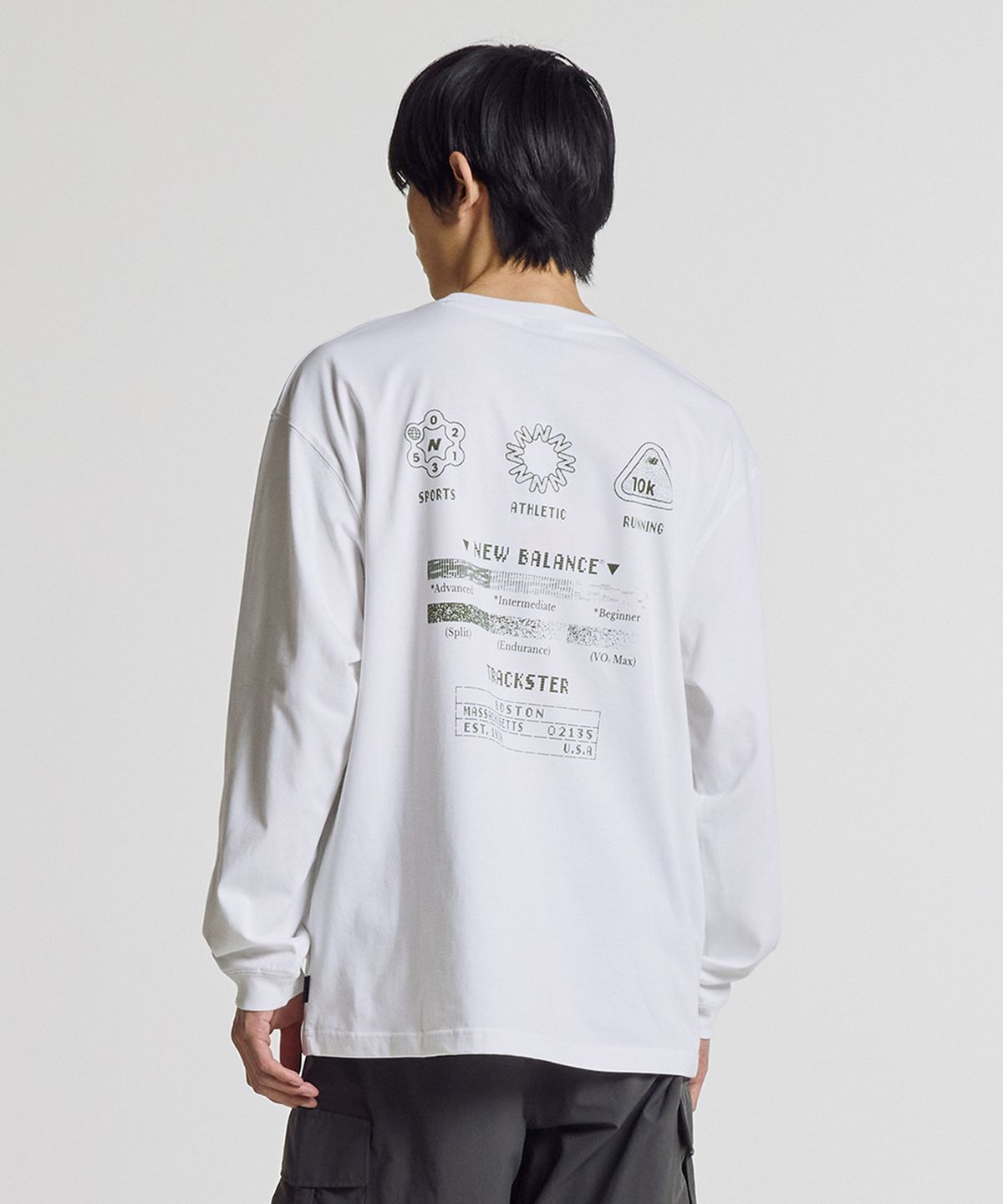 뉴발란스(NEW BALANCE) NBNDG31703 / UNI 트랙스터 긴팔 티셔츠 (WHITE)