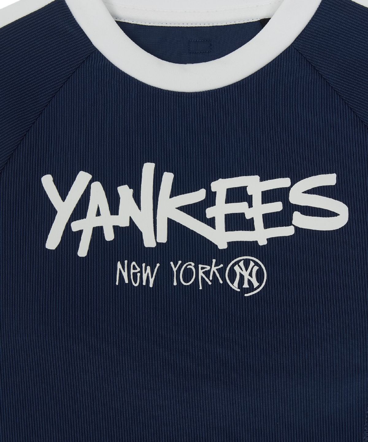 엠엘비 키즈(MLB KIDS) 걸즈 스트릿 배색 래쉬가드 쇼츠 세트 NY (Navy)