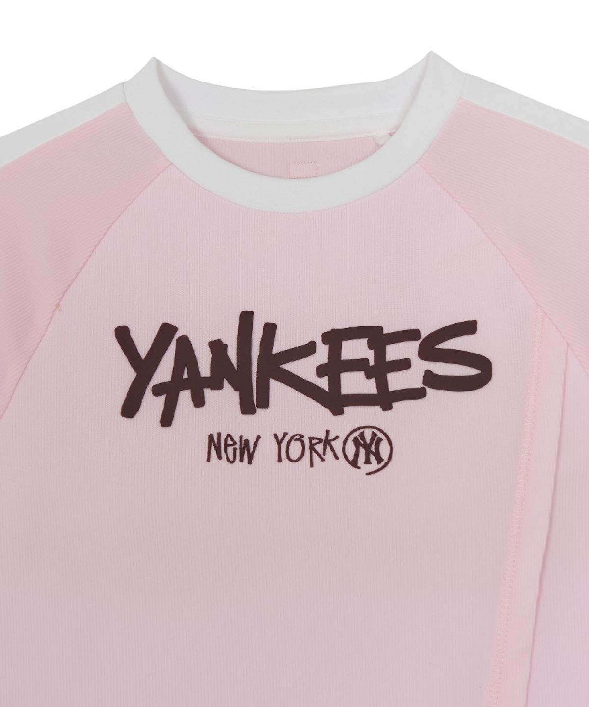 엠엘비 키즈(MLB KIDS) 걸즈 스트릿 배색 래쉬가드 쇼츠 세트 NY (L.Pink)