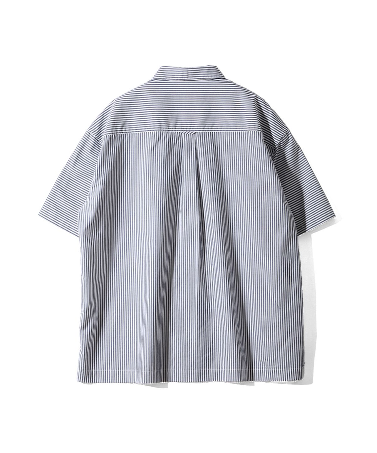 홀리선(HORLISUN) Joshua Reverse Stripe Shirt Navy