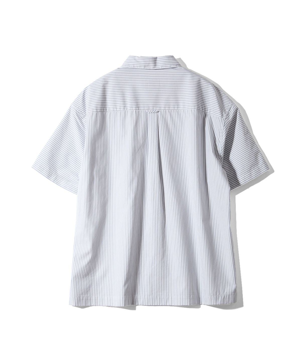 홀리선(HORLISUN) Joshua Reverse Stripe Shirt Gray