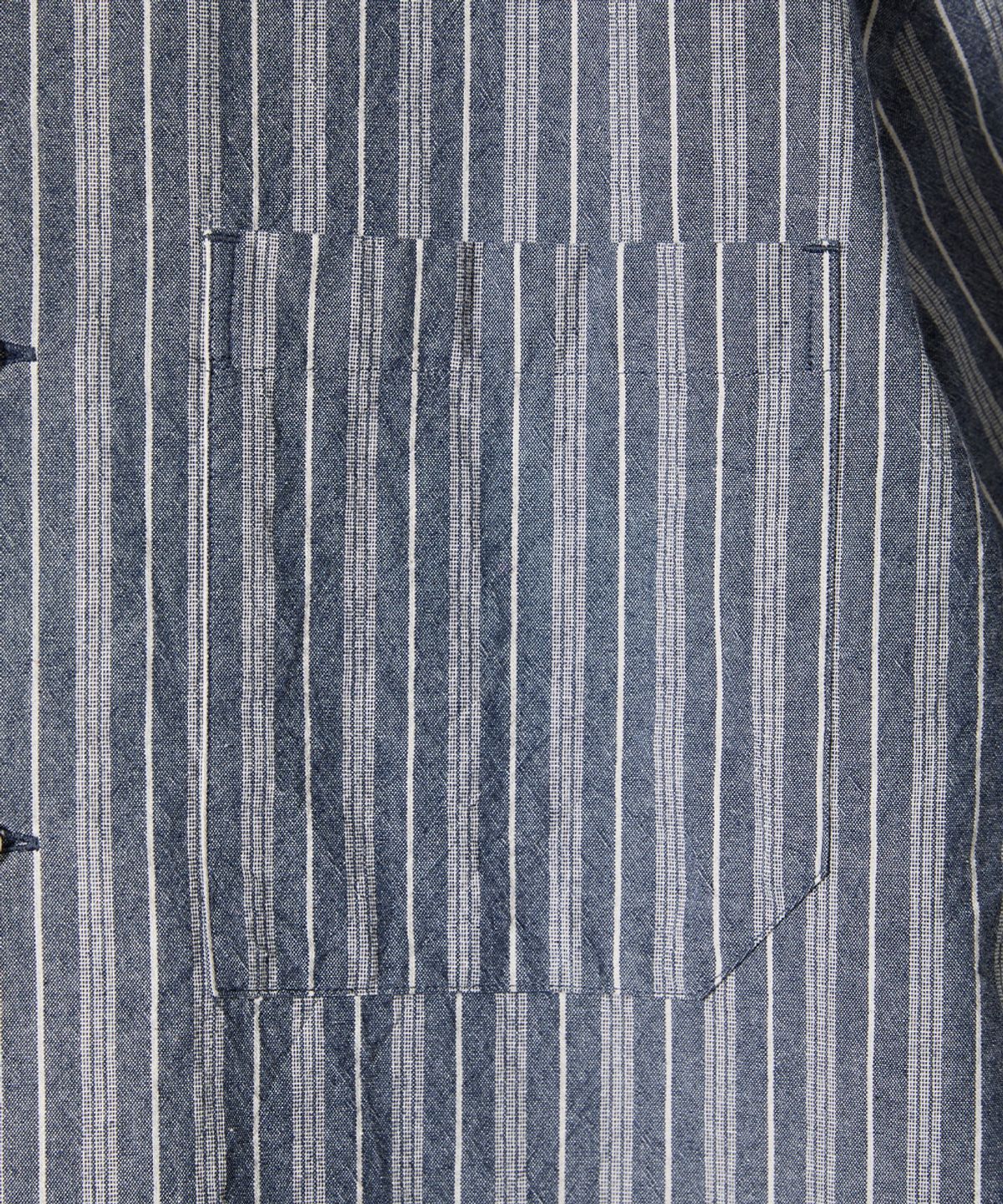홀리선(HORLISUN) Joshua Chambray Stripe Shirt Navy