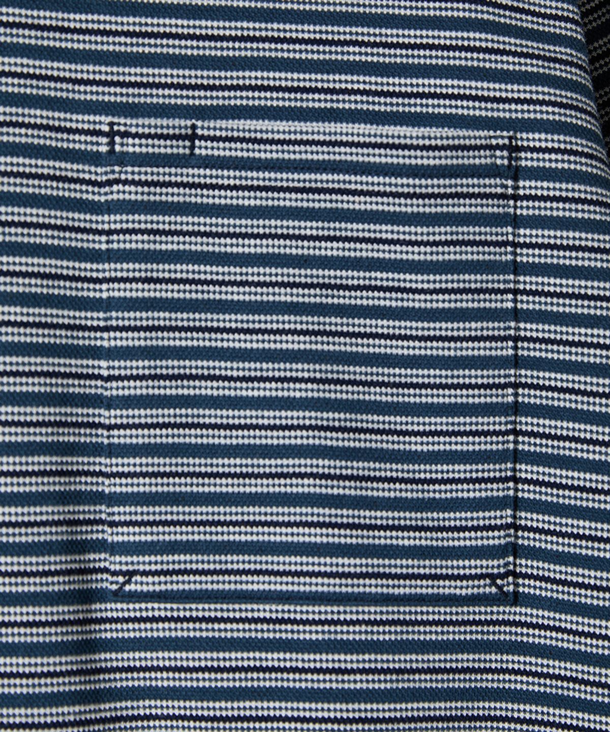 홀리선(HORLISUN) Powell Short Pique Stripe T-shirt Evergreen