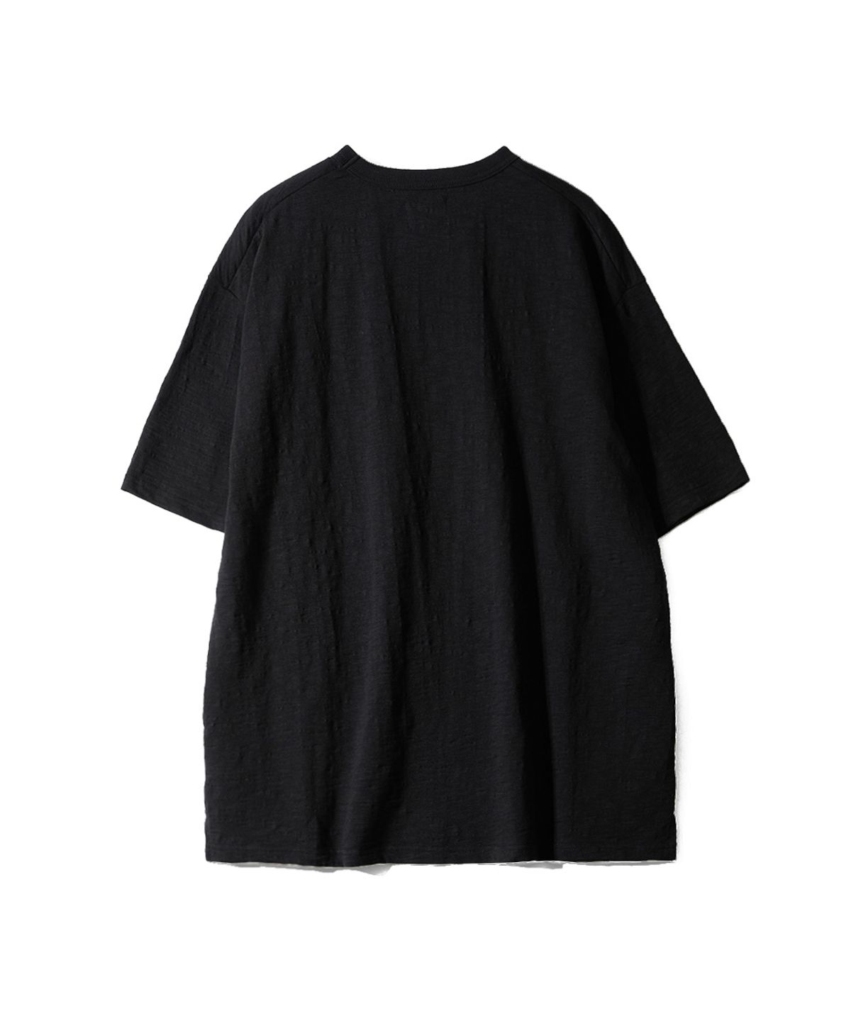 홀리선(HORLISUN) Lawrence Slub Short Sleeve T-shirt Black