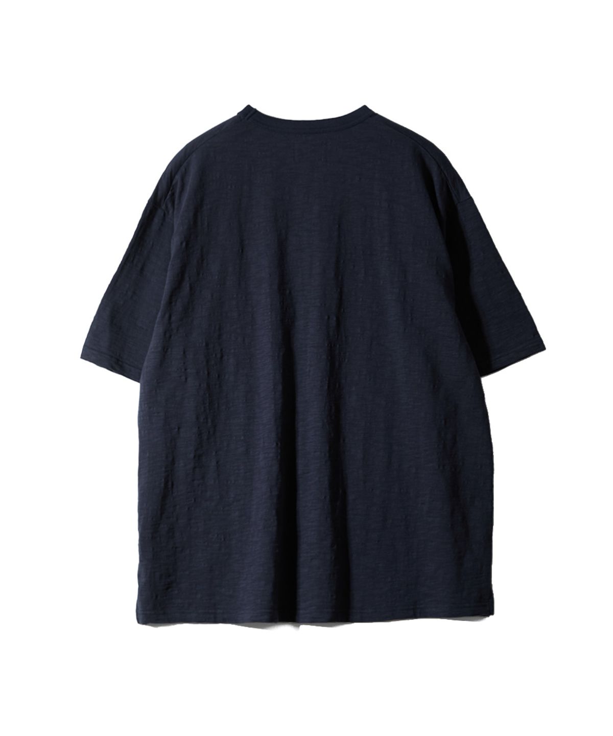 홀리선(HORLISUN) Lawrence Slub Short Sleeve T-shirt Navy