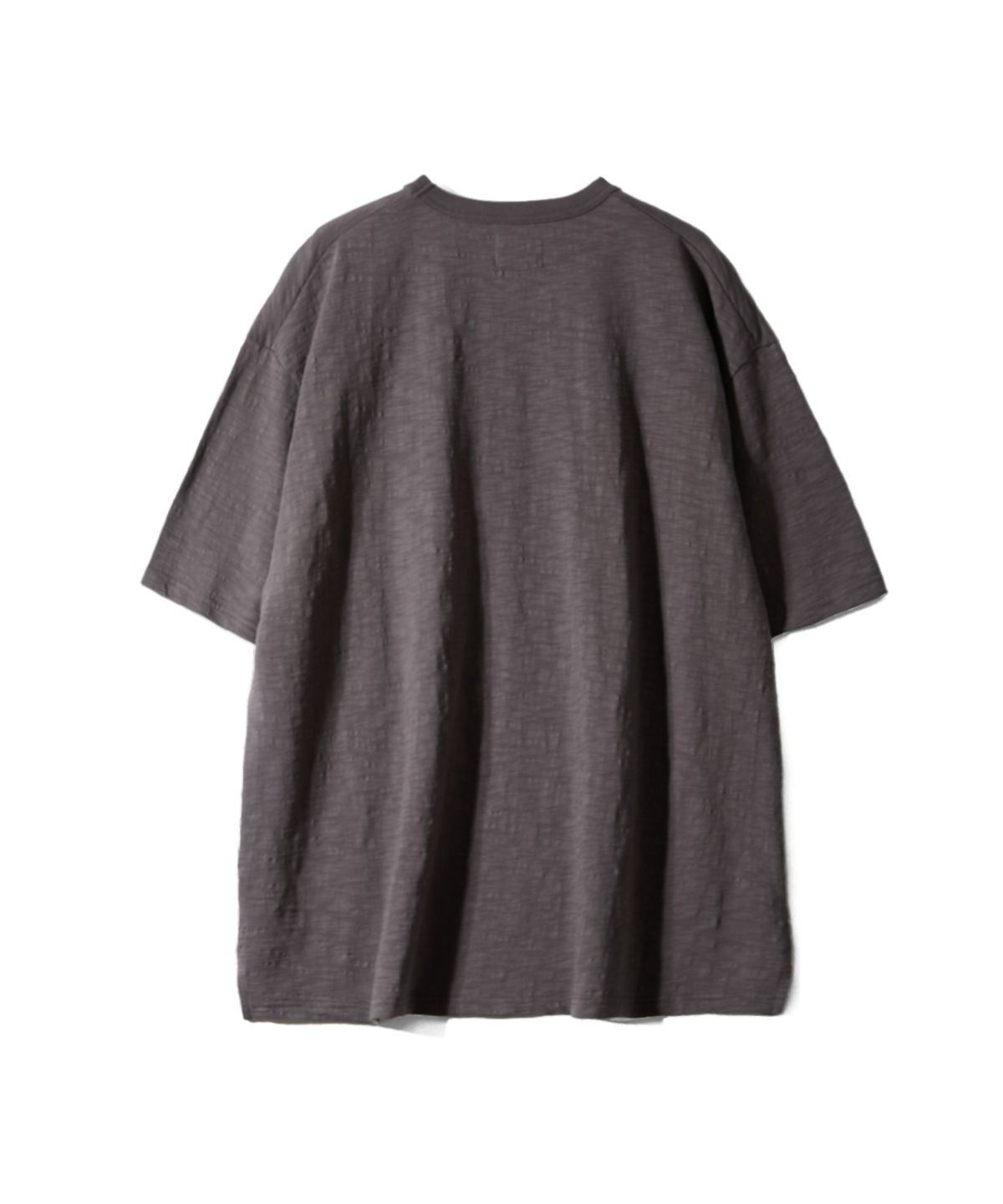 홀리선(HORLISUN) Lawrence Slub Short Sleeve T-shirt Charcoal
