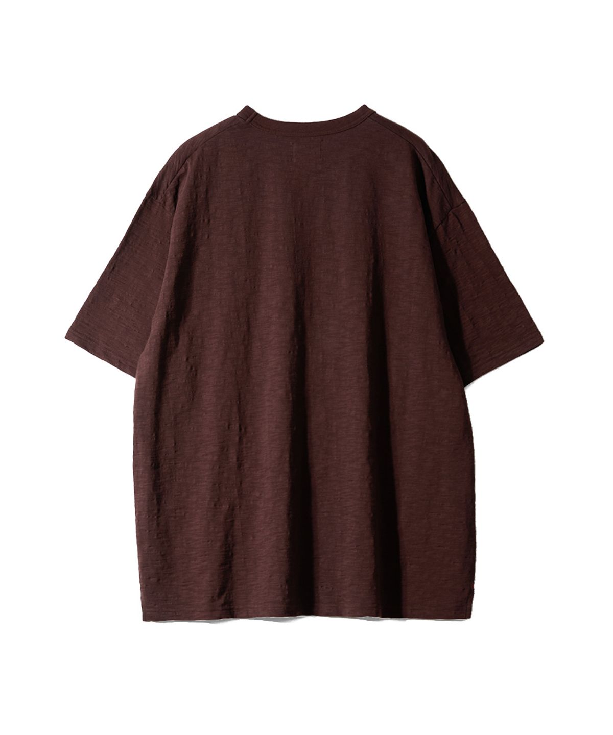홀리선(HORLISUN) Lawrence Slub Short Sleeve T-shirt Brown