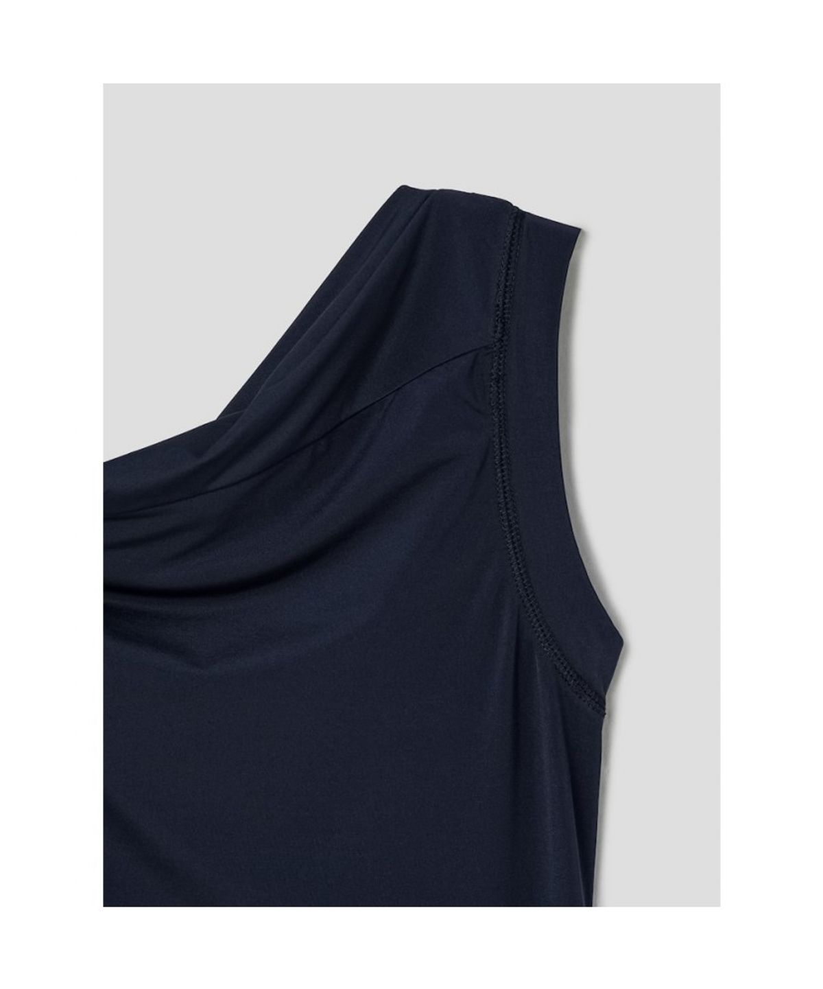 앙개(ANGGAE) Unbalanced Mini Top  Navy