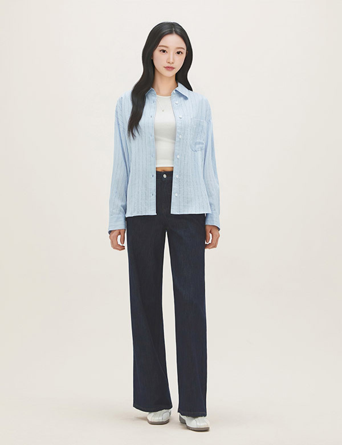 로엠(ROEM) 린넨 와이드 데님 (기본 ver.) RMTJG25G02