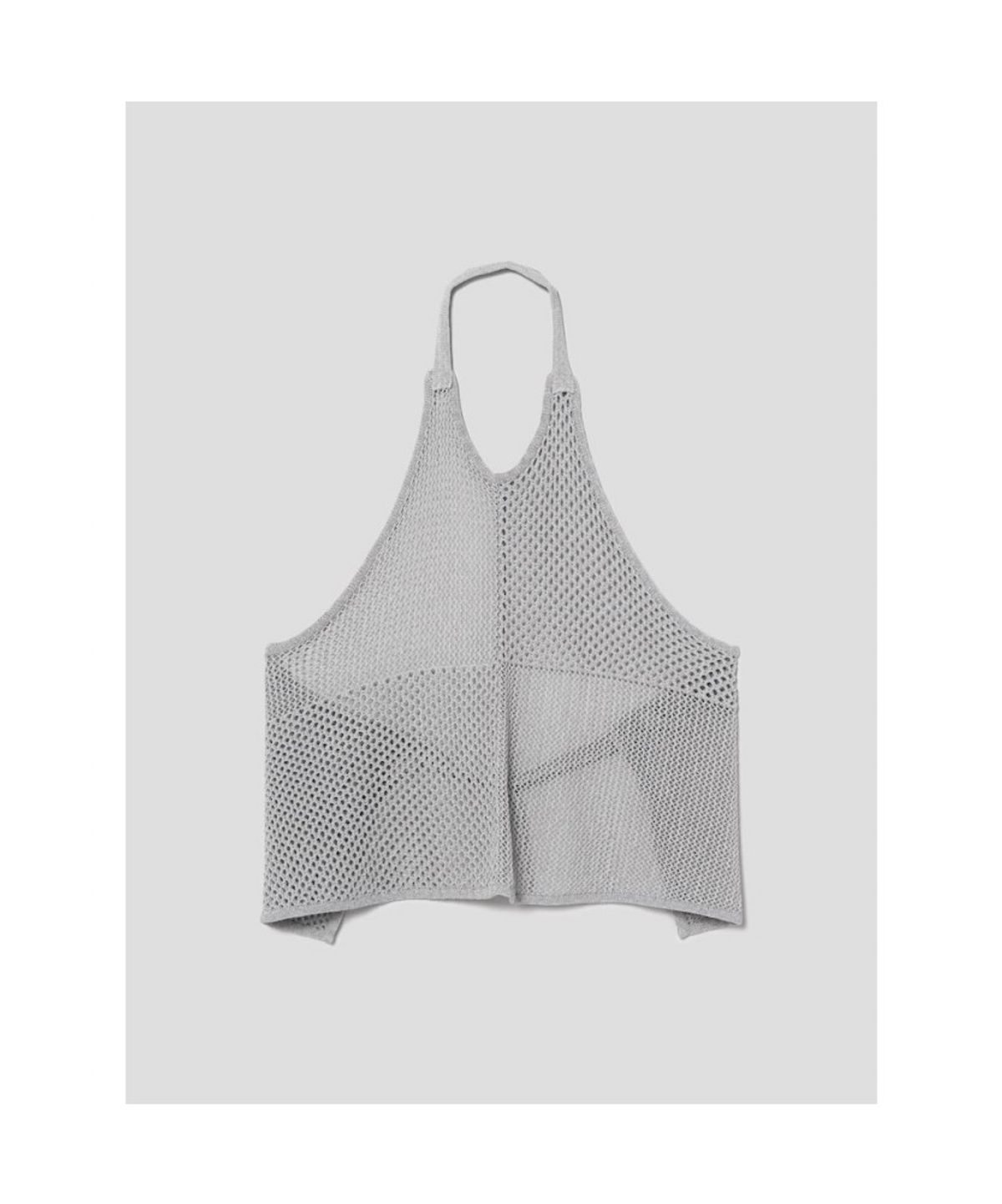 앙개(ANGGAE) Net Apron Top  Grey