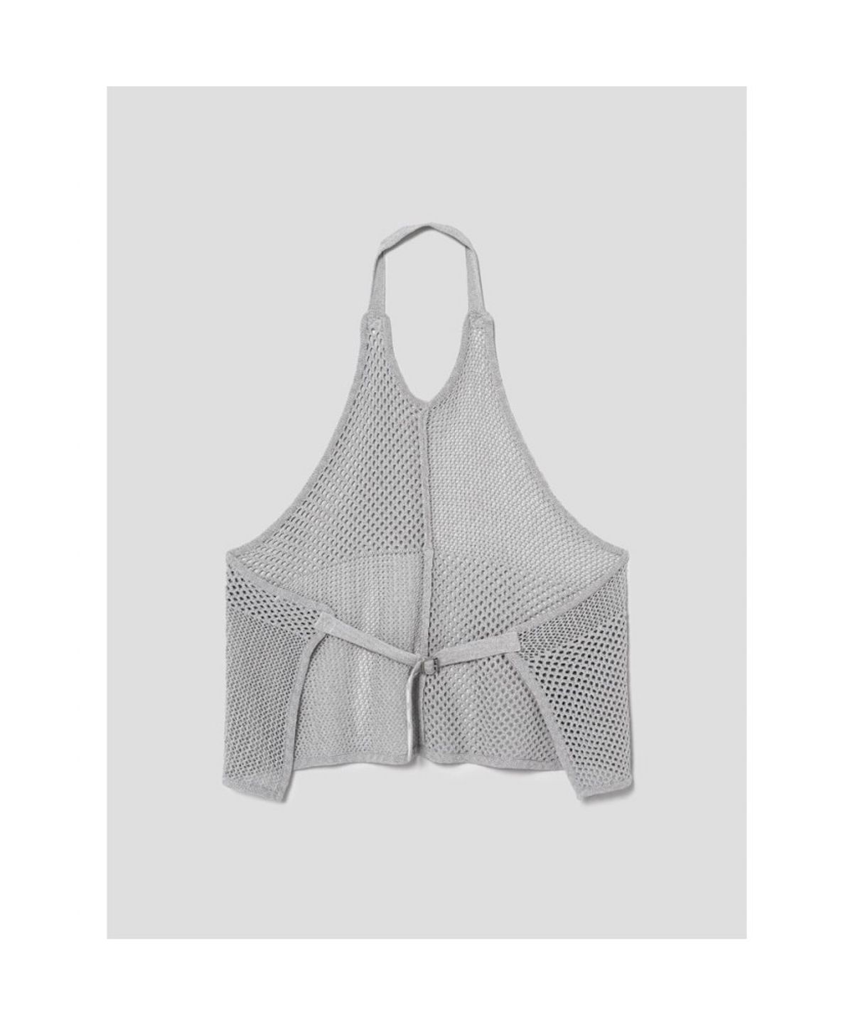 앙개(ANGGAE) Net Apron Top  Grey