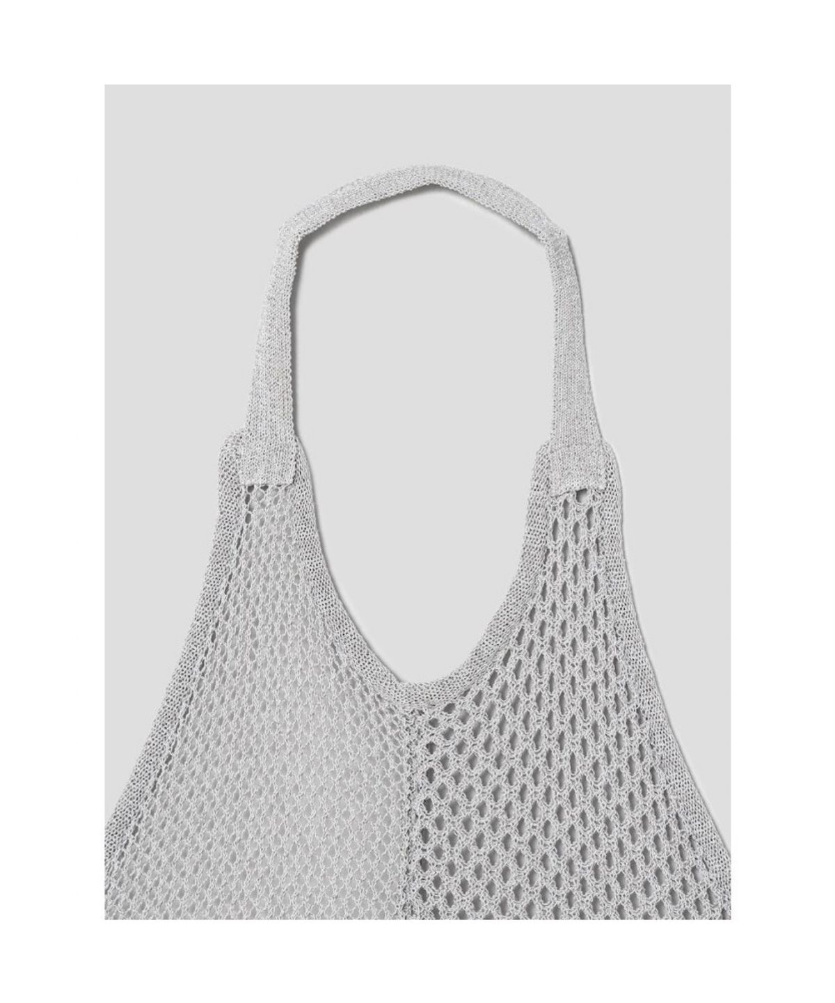 앙개(ANGGAE) Net Apron Top  Grey