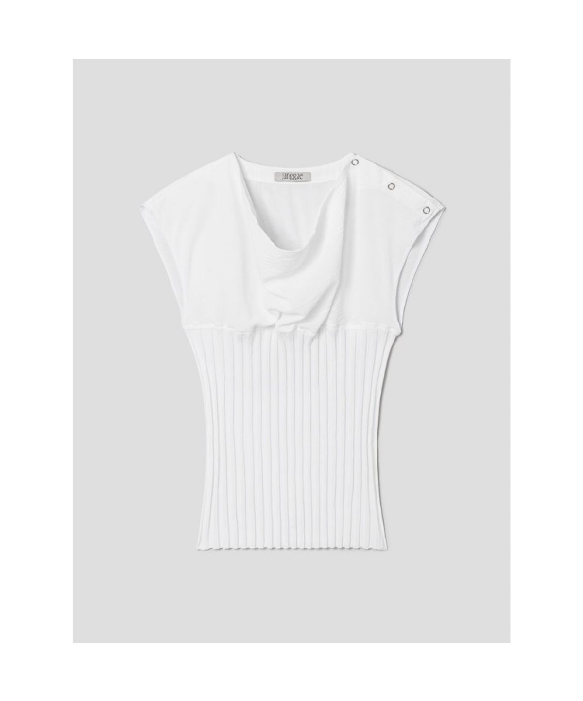 앙개(ANGGAE) Knit Tube Top  White