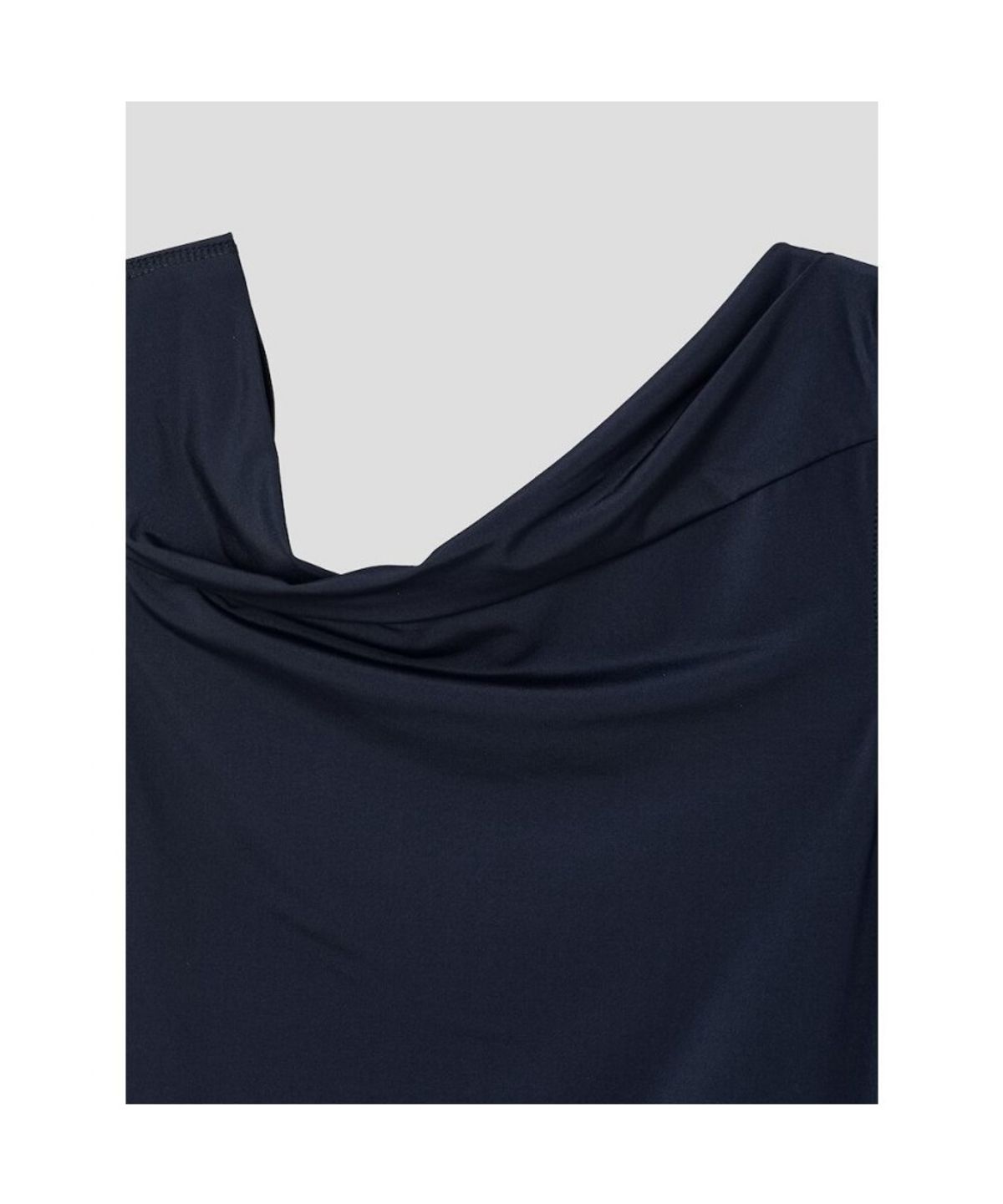 앙개(ANGGAE) Unbalanced Mini Dress  Navy