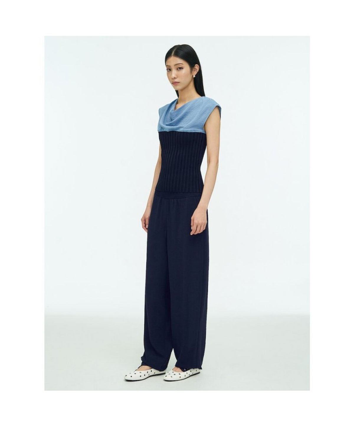 앙개(ANGGAE) Jogger Pants  Navy