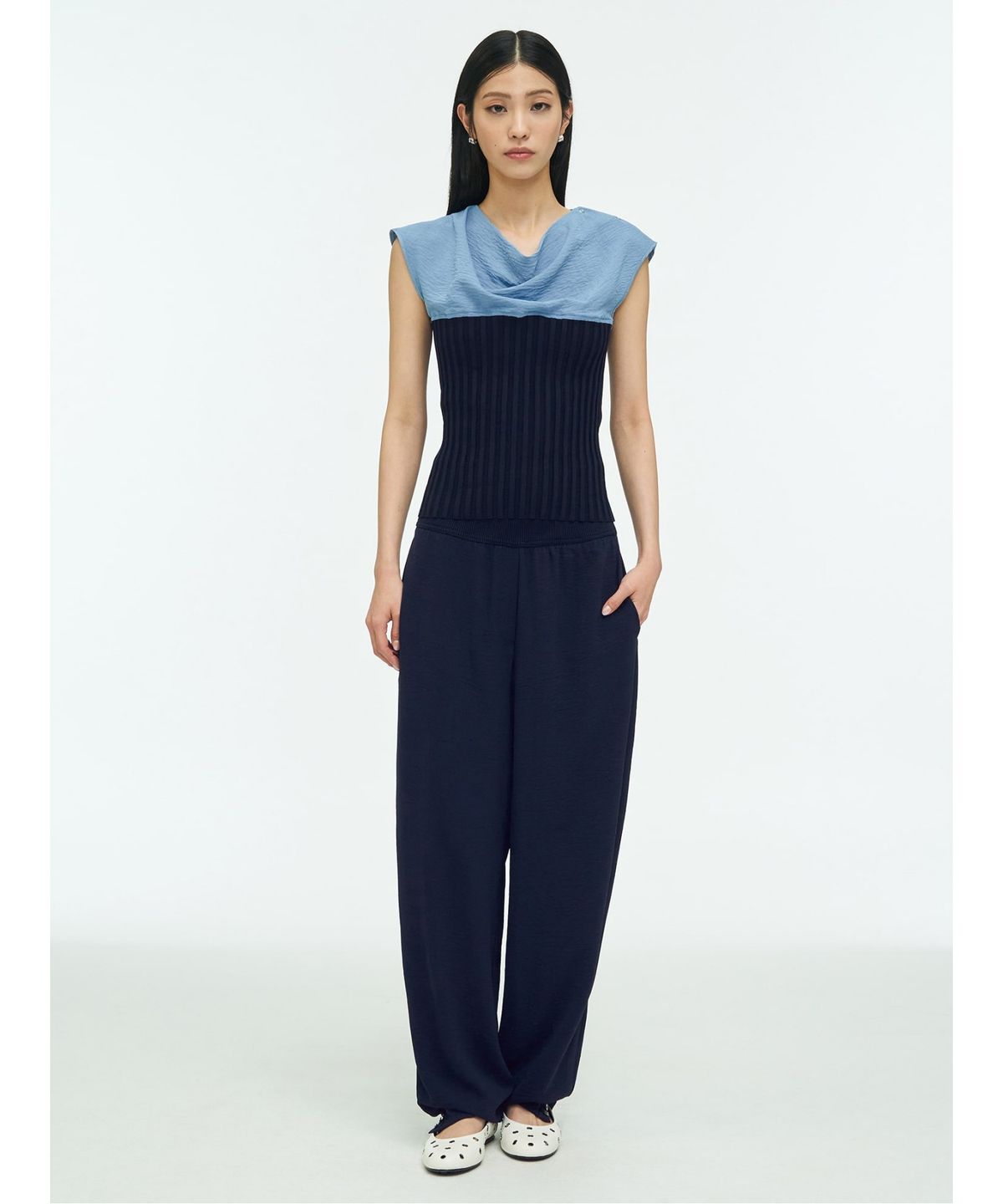 앙개(ANGGAE) Jogger Pants  Navy