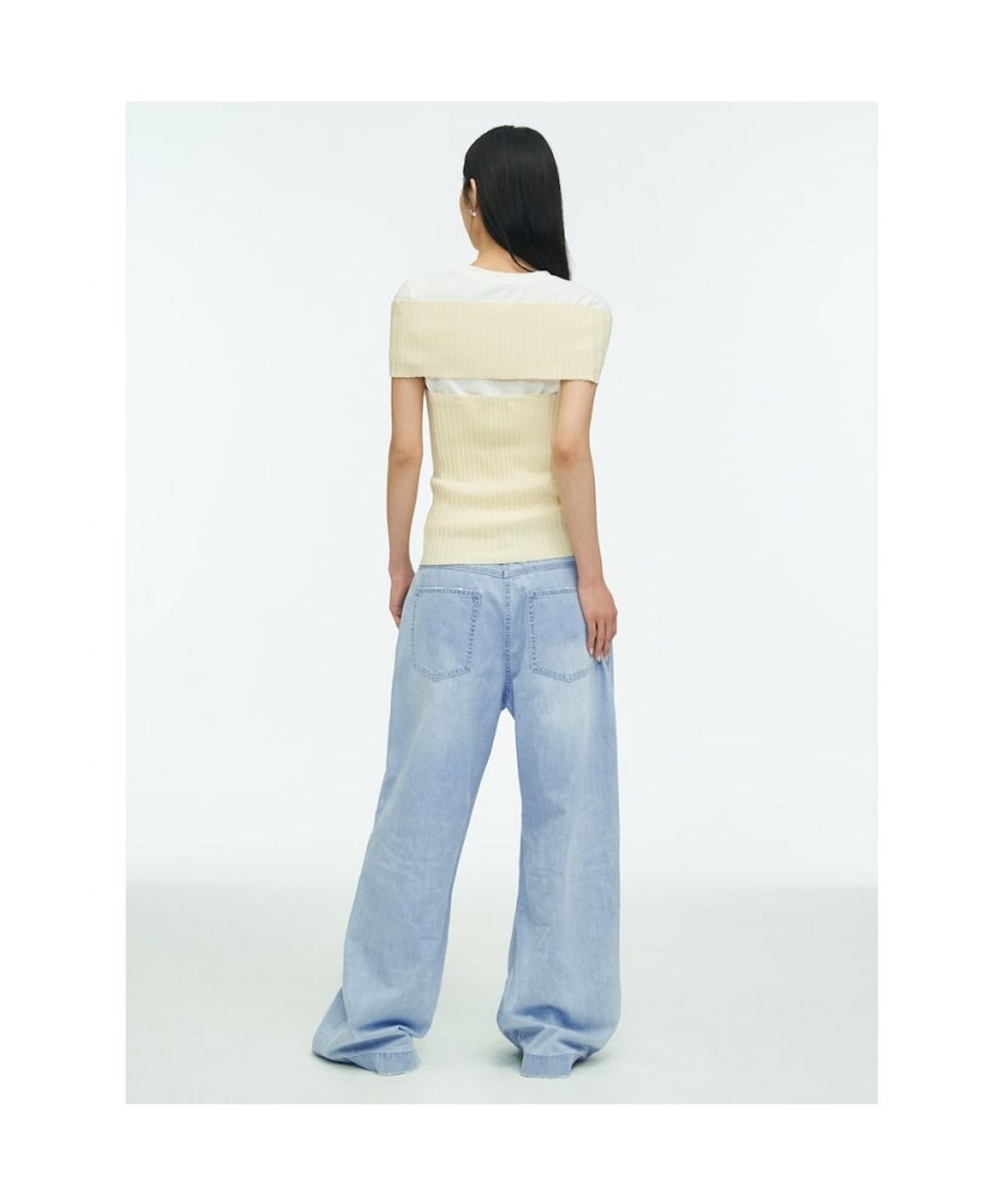 앙개(ANGGAE) Anggae Wide Pants  Sky Blue