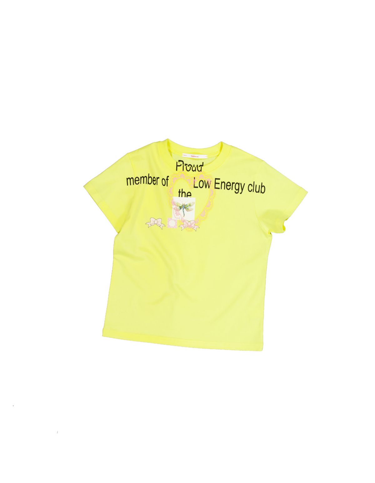 영마일웨어(0MILEWEAR) 로우 에너지 클럽 티셔츠 (옐로우 )