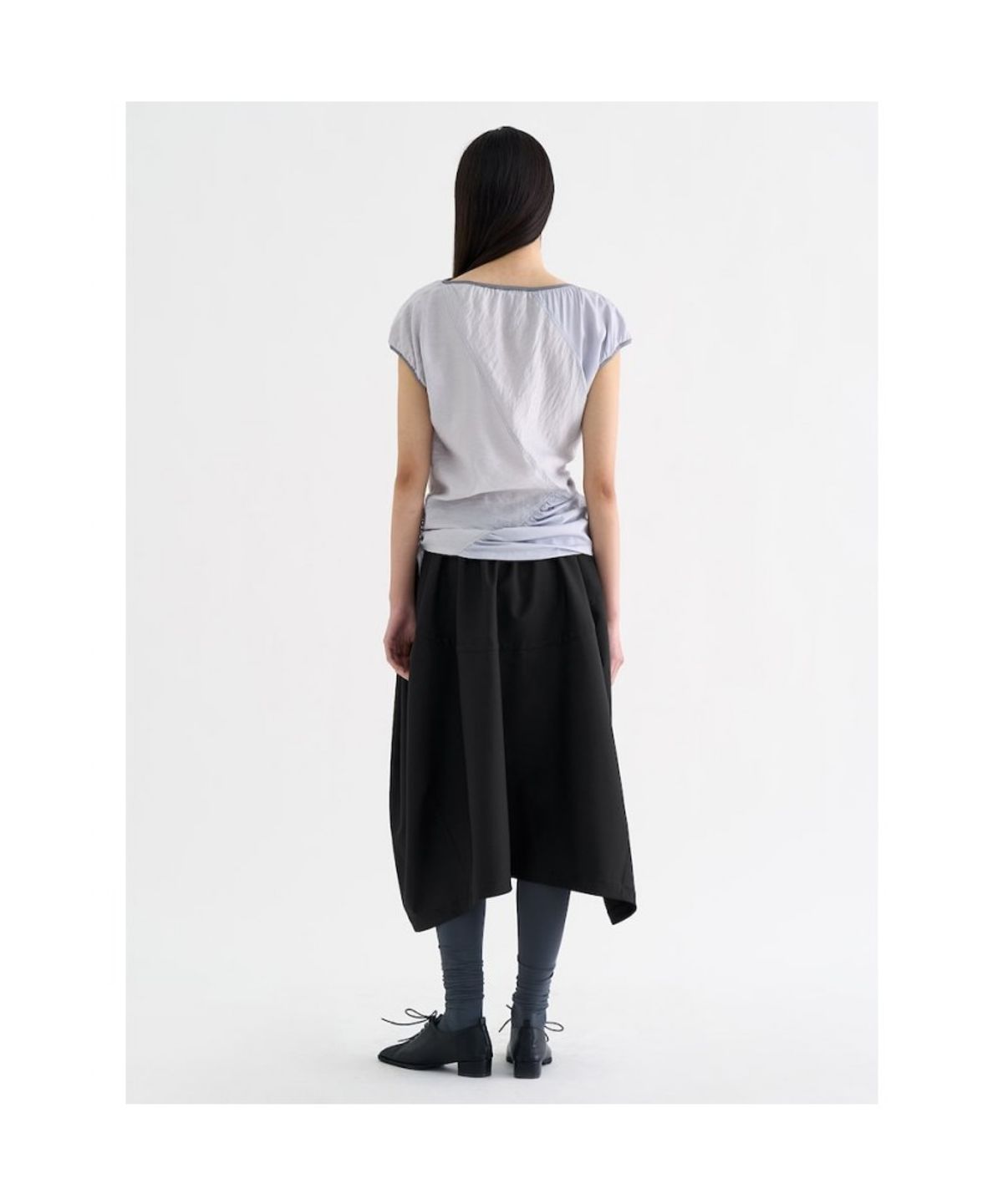 앙개(ANGGAE) Balloon Skirt  Black