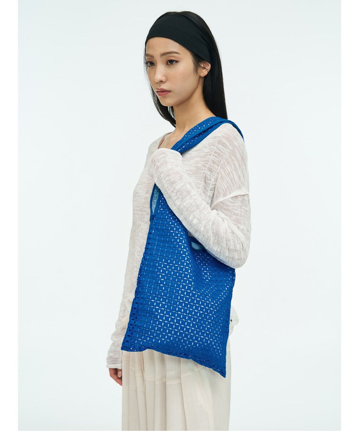 앙개(ANGGAE) Eyelet Bag  Blue