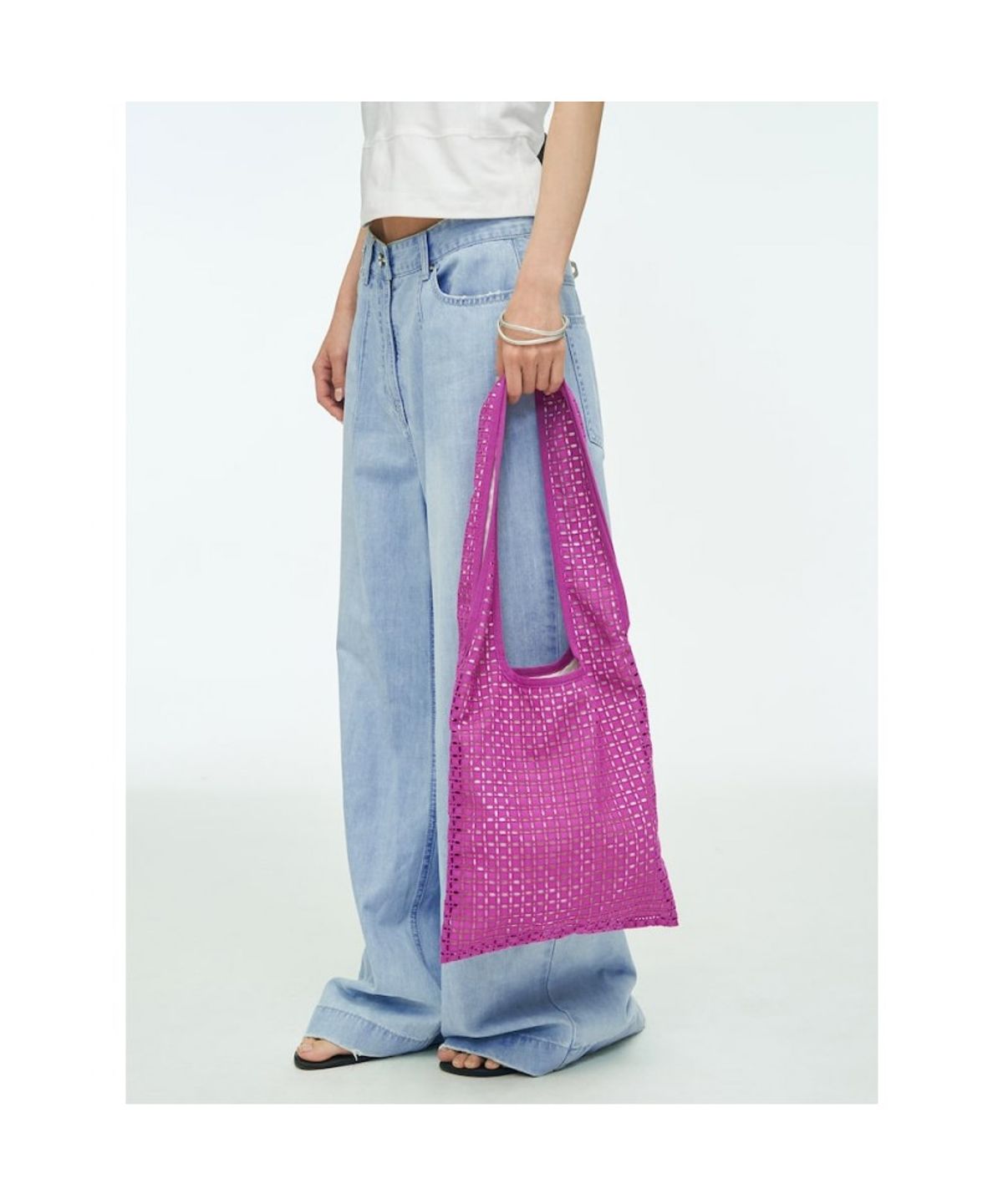 앙개(ANGGAE) Eyelet Bag  Violet
