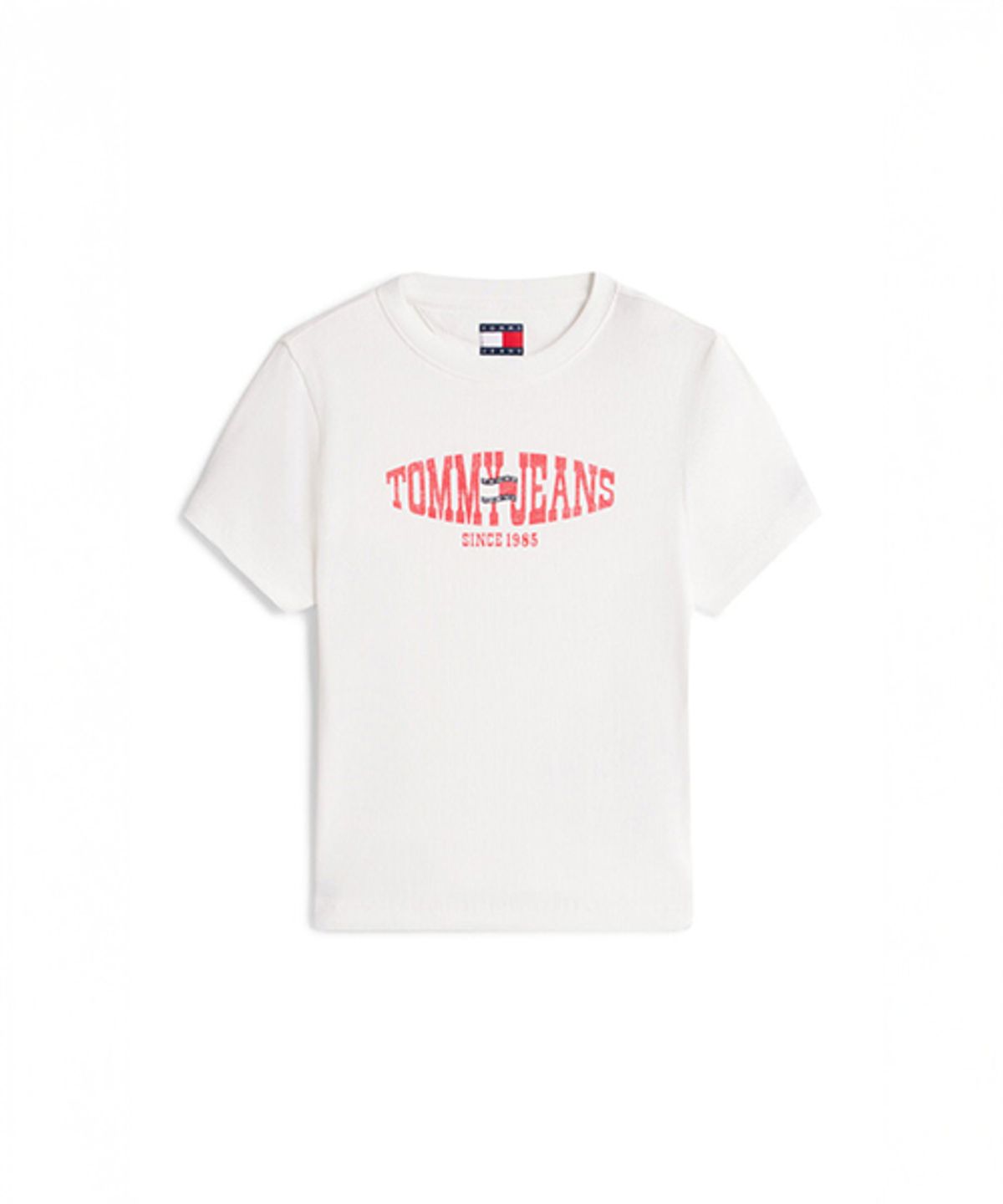 타미진스(TOMMY JEANS) 슬림 핏 스트레치 웨이비 플래그 티셔츠 (T32G1TTO38TWT1YBL)