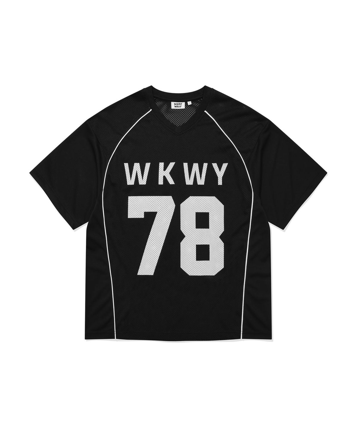 와키윌리(WACKY WILLY) WKWY 반팔티셔츠 블랙