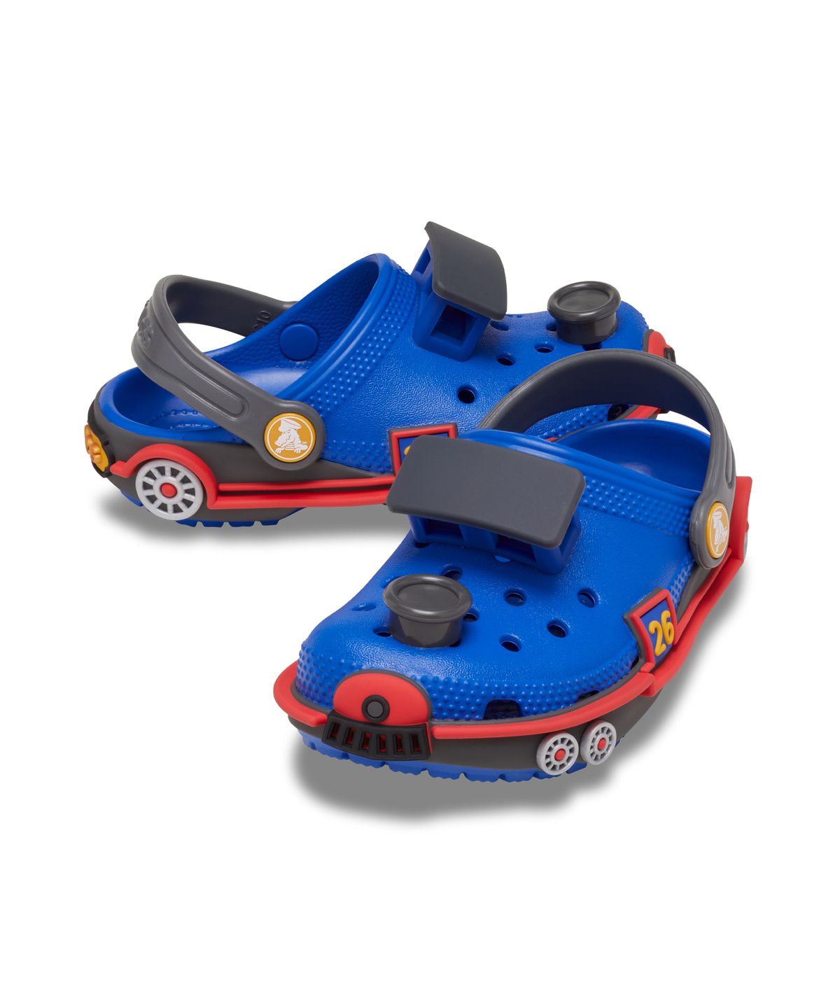 크록스키즈(CROCS KIDS) 클래식 아이엠 트레인 클로그 토들러 - 블루 볼트 / 카본 / 213187-5ED